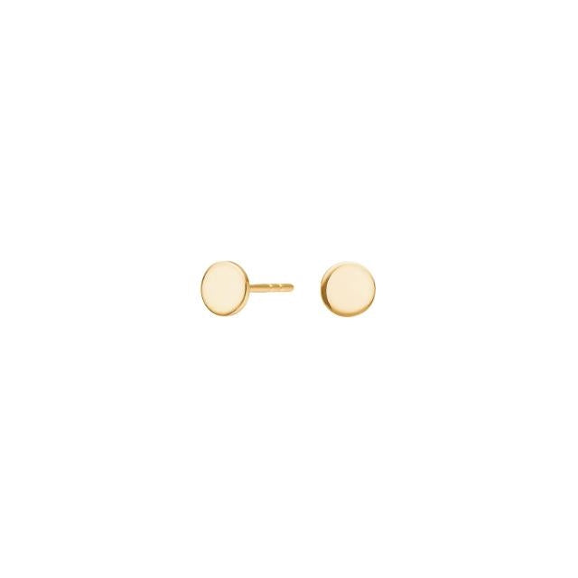 Pure Titanium cirkeløreringe i forgyldt titanium 5 mm – Nordahl Andersen